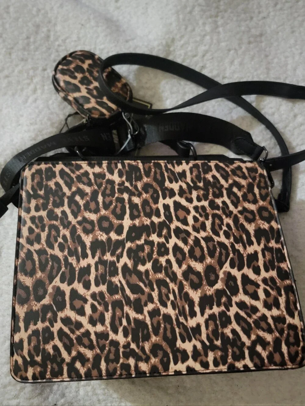 🆕️👜Steve Madden XL Bevelyn Leopard Satchel